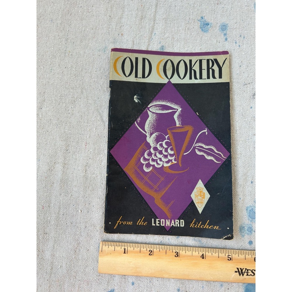 Cold Cookery 1920s/1930s Leonard Refrigerator Cookbook Booklet